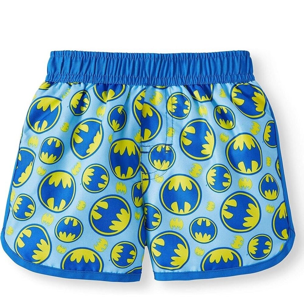 Baby Boys DC Comics Batman Blue Swim Short Trunks Size 24 Months Blue logo NWT